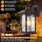 FILIYANO Motion Sensor Outdoor Wall Lights, Oil Rubbed Bronze, 2 Pack - Image 2