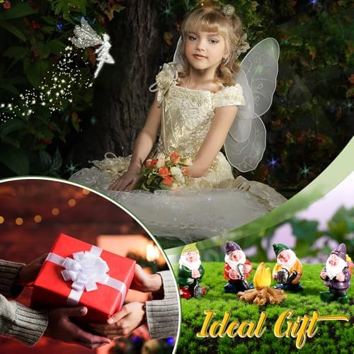 100 Sets Mushroom House Fairy Gnomes Miniatures Figures Garden Accessories - Image 6