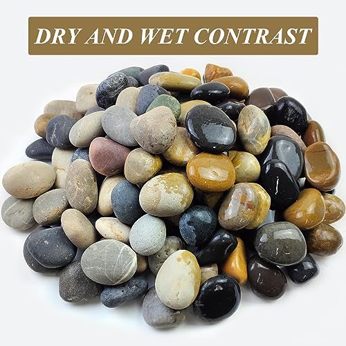 FANTIAN 40 lbs River Rocks for Landscaping, 2-3 Inch Garden Rocks Pebbles - Image 2