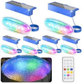 NIORSUN Solar Pool Lights for Above Ground & Inground Pools - IP68 Waterproof 9 RGB Color LED Pool Light with 3.6ft Cord & Remote, Underwater Lights for Pools/Pond Decor by NIORSUN