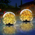uuffoo 2-Pack Solar Floating Pool Lights Ball Solar Powered LED Flickering that Float Globe Lights Water-Resistant IP66 for Swimming Pool Decor Pond Garden Party by UUFFOO