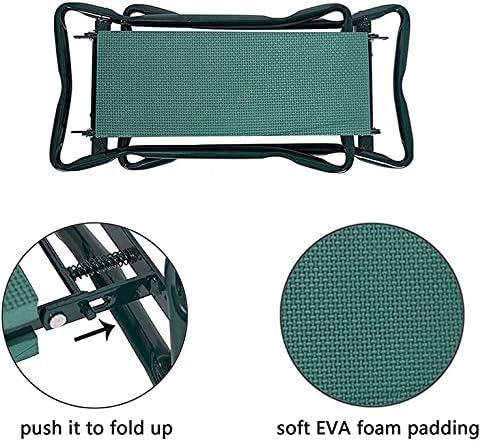 Foldable Garden Kneeler Gardening Bench with Soft Kneeling Pad for Gardening Flowers and Vegetables Balcony Care Potted Plants Yard Cleaning Home Cleaning - Image 4
