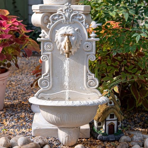 Sungmor Cast Iron Wall Mounted Garden Sink, Washing Basin with Faucet - Image 4