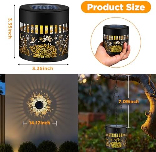 4 Pack Solar Fence Lights Outdoor, Metal Solar Powered Wall Deck Step Light - Image 2