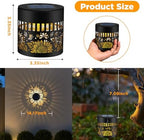 4 Pack Solar Fence Lights Outdoor, Metal Solar Powered Wall Deck Step Light - Image 2