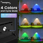 Fence Lights Solar Powered, Multicolor Solar Wall Lights Outdoor Waterproof IP67, Up and Down Solar Fence Lights Outdoor Dusk to Dawn for Patio, Garden, Backyard, Porch, Pathway, Festival (12 Pack) - Image 2