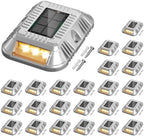 addlon Solar Dock Lights Marine 24 Pack, Driveway Marker Deck Lights, IP67 by addlon