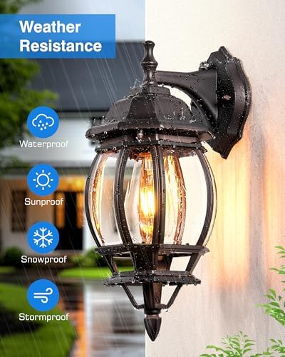 VIANIS Bronze Dusk to Dawn Outdoor Wall Lights, Anti-Rust, Waterproof - Image 6