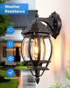 VIANIS Bronze Dusk to Dawn Outdoor Wall Lights, Anti-Rust, Waterproof - Image 6