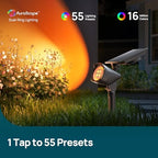 Linkind Smart Solar Spotlights SL6C, Dual Ring Halloween Lights Multicolor - Image 2