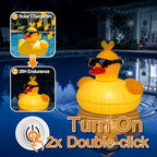Solar Floating Pool Lights, RGBW Color Changing 12-LED 20H Runtime with Remote, Pool Party and Garden Pond Decor, Cool Sunglasses Duck 2-Pack - Image 3