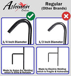 Ashman Shepherd Curled Hook (12 Pack), 35 Inch Tall 1/4 Inch Thick, Made of Premium Metal for Hanging Bird Feeders, Mason Jars, Plant Hangers, Flower Basket, Christmas Lights, Lanterns, and Weddings - Image 6