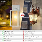 BesLowe Outdoor Wall Light Fixtures, White Exterior Wall Lanterns - Image 4