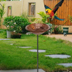 Decorative Bird Bath Bowl, Iron Copper - Image 7