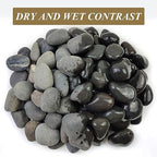FANTIAN 40 lbs Black River Rocks for Landscaping, 2-3 Inch Pebbles - Image 2