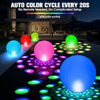 Floating Pool Lights,15" Inflatable Solar Powered Pool Light that Float 2PK - Image 3