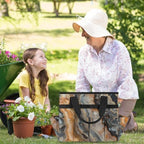 Marble Garden Tool Bag, Garden Tote Storage Bag with 10 Pockets, Indoor and Outdoor Abstract Marble Gardening Tool Organizer for Women Men - Image 6