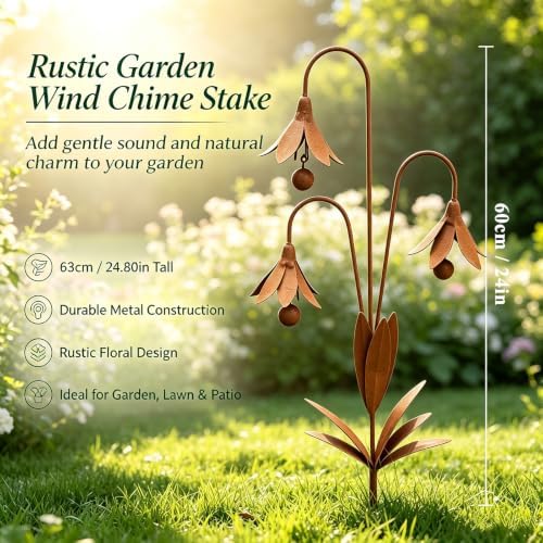 Triple Bluebells Garden Stake - Image 2