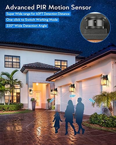 VIANIS Motion Sensor Outdoor Light, Dusk to Dawn Outdoor Lighting for House - Image 4