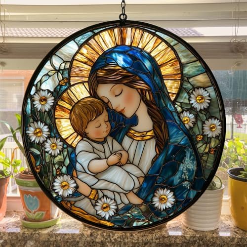 Virgin Mary Acrylic Suncatcher - Image 4