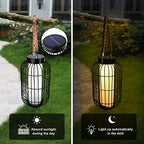 Large Solar Lanterns Outdoor Waterproof, Hanging Solar Powered Lantern - Image 3
