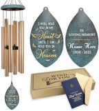 ASTARIN Personlized Wind Chimes Memorial, 35 in Sympathy Gifts for Loss of Loved One, Sympathy Wind Chimes for Loss Lover Mother Father, Metal Wind Chime for Funeral(Produced in Texas) by Astarin