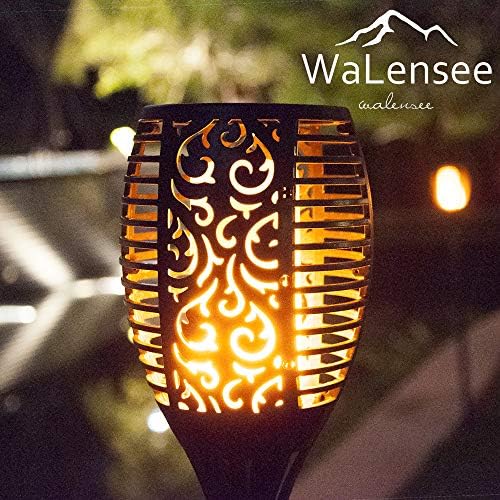 Walensee Solar Lights Outdoor Upgraded 43"(2 PACK) 96 LED Waterproof Flickering Flames Torch Lights Outdoor Solar Spotlights Landscape Decoration Lighting Dusk to Dawn Auto On/Off Security Torch Light - Image 5