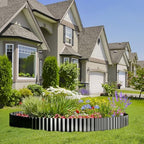 Land Guard Corrugated Garden Edging Border, 12"×100' Landscape Paver Edging, Tall Landscape Edging, Fence for Garden, Flower Bed, Lawn and Landscape Edging (Glossy Black) - Image 5