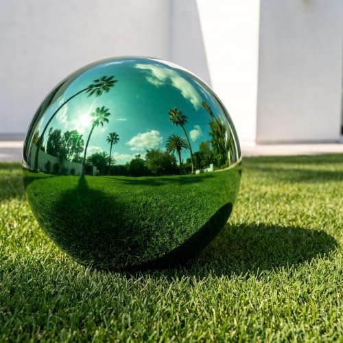 Zerodeko 2pcs Stainless Steel Gazing Balls Garden Mirror Globe Pond Sphere - Image 4