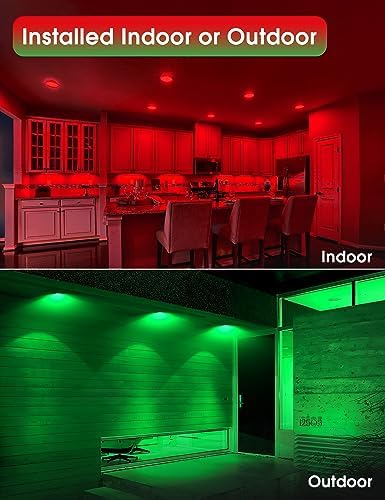 Fulighture Red and Green Light Bulbs 4 Pack,Par38 LED Red Green Flood - Image 5