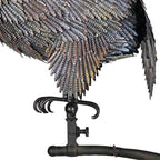Kinetic Owl Garden Stake 81" Metal Rocker Bird Deterrent - Image 5