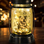 kyoryuger Pit Bull Gifts for Women/Men Pit Bull Solar Lanterns Mom Birthday Pibble Dog Lovers Lantern Pet Loss Animal Bully Memorial Lights Solar Garden Decoration Yard, Patio,Backyard,Porch Torches by kyoryuger