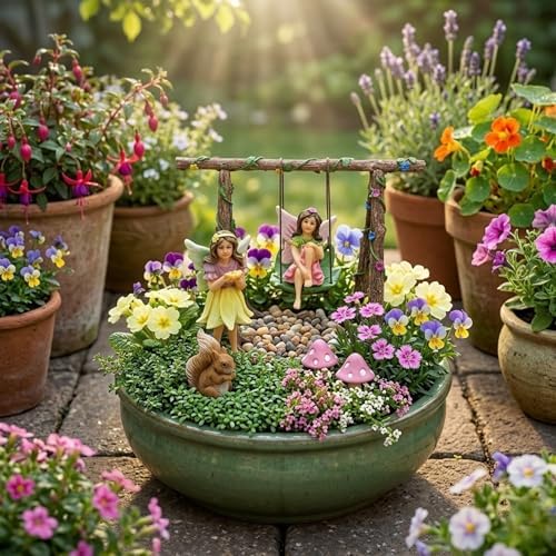 PRETMANNS Fairies for Fairy Garden Outdoor Accessories Kit - 6 Pieces - Image 3