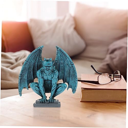 Gothic Resin Statue with Wings Unique Garden Decor for Lawn and Home Multipurpose Demon Figurine for Outdoor and Indoor Display Holidays and Special Occasions - Image 3