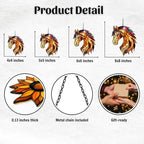 Radiant Horse Mosaic Effect Acrylic Suncatcher - Image 2