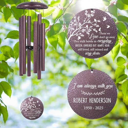Personalized Tree Memorial Wind Chimes, in Loving Memory of Loved One - Image 7
