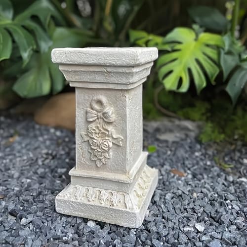 11.8" Roman Column Pedestal, Resin Greek Style Display Stand - Image 3