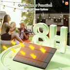 addlon 102FT(96+6) Solar String Lights Outdoor,Waterproof Dimmable 48+4 LED - Image 5