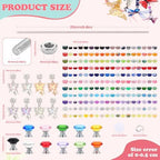 380Pcs Beaded Garden Stake,Butterfly Fairy Wand Decorative Stakes - Image 3