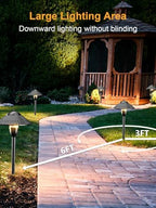 ZUCKEO LED Landscape Lighting Low Voltage Pathway Lights 12V 24V Landscape Light Kit, Outdoor Aluminum Landscape Spotlights Path Lights Waterproof for Garden Yard House Decoration(12Pack) - Image 4