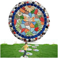 Round Garden Stepping Stones Resin Decorative Stepping Stone for Garden, 13 Inch Thicker Pavers for Garden Walkway Tread Stone Paving Stone for Yard Emulational Outdoor Lawn Decoration Stones(Style B) by Aimery