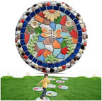 Round Garden Stepping Stones Resin Decorative Stepping Stone for Garden, 13 Inch Thicker Pavers for Garden Walkway Tread Stone Paving Stone for Yard Emulational Outdoor Lawn Decoration Stones(Style B) by Aimery