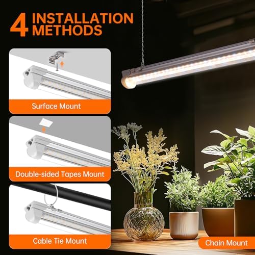 Bstrip 2ft Grow Light for Indoor Plants, 6-Pack Full Spectrum LED Strips - Image 6