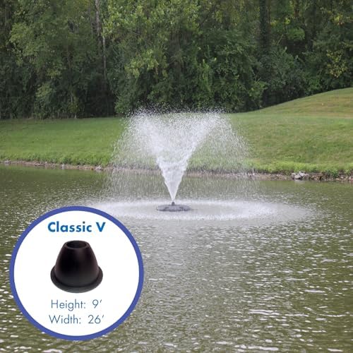 Half Off Ponds 1 HP 15000 GPH Floating Aerating Fountain With 100 Ft Cord - Image 6