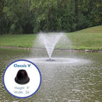 Half Off Ponds 1 HP 15000 GPH Floating Aerating Fountain LED 100 Ft Cord - Image 6