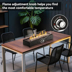 Onlyfire 28'' Outdoor Tabletop Fire Pit Propane Gas Bottom-mounted Firepit - Image 5