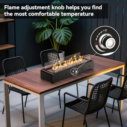 Onlyfire 28'' Outdoor Tabletop Fire Pit Propane Gas Bottom-mounted Firepit - Image 5