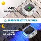 VOLISUN Solar Driveway Dock Deck LED Outdoor Lights 2 Colors Modes 12 Pack - Image 3