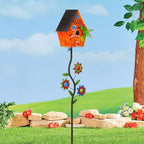 51” Metal Bird Houses Stake for Outside Hummingbird Design - Image 6