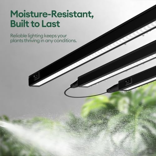 Maygrove Grow Lights for Indoor Plants, Sunlike Full Spectrum 5000K 2FT LED Growing Lamp 120W (8 x 15W), T5 Grow Light Strip for Seed Starting, Vegetables, Linkable, Black, 8-Pack - Image 6